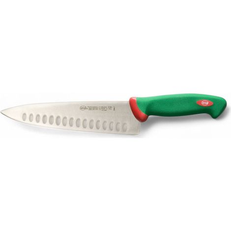 Coltello trinciante professionale cm 21 lama olivata per taglio e trito verdure frutta manico ergonomico antiscivolo (1/2)