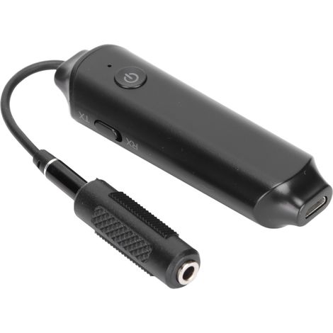 Émetteur-récepteur audio Bluetooth 5.0 portable 2 en 1 sans fil avec adaptateur jack 3,5 mm pour voiture, téléphone portable et tablette (1/5)