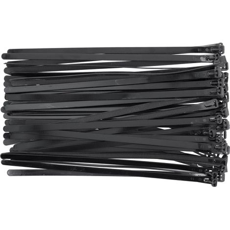 Lot 50 colliers rilsan attache fils reutilisables serre cables 7.6 x 250mm (1/4)
