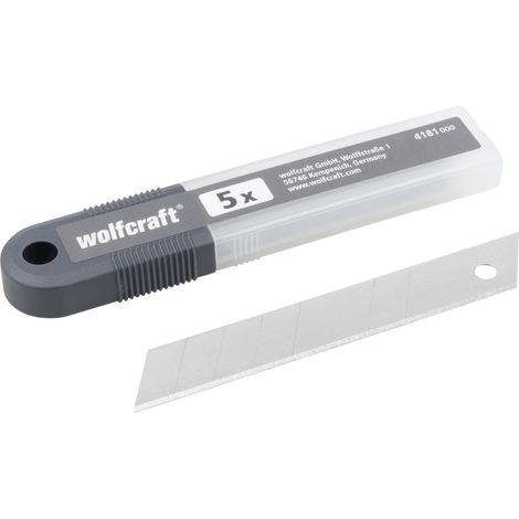 Wolfcraft Abbrechklingen 18 mm - 5 Stück Tapezierwerkzeug (1/6)