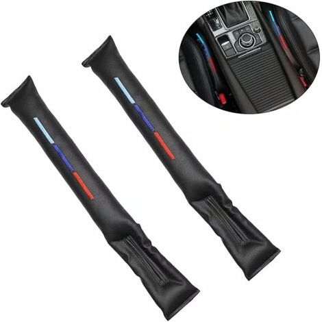 Bouchon de Siège de Voiture, 2 pièces Siège de Voiture Gap Filler Pad, Les Remplisseurs Despace De Siège De Voiture pour BMW (Noir) (1/5)