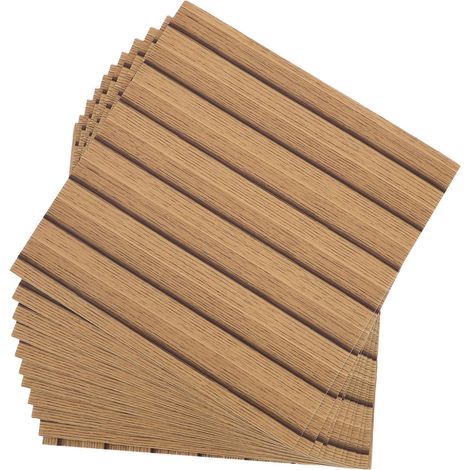 Panneaux Muraux Effet Bois Auto-adhésifs 30 Pièces Imperméables En PET Pour Décoration De Cuisine Ou Salle De Bain Avec Design Moderne (1/5)