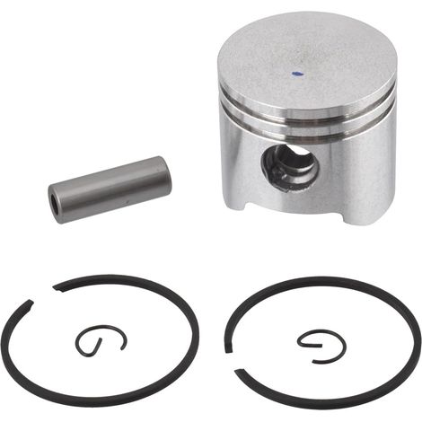 Ensemble Piston 34mm - 1 Pièce - Acier Trempé - Pour Moteurs Thermiques - Débroussailleuses et Taille-haies - Diamètre 34mm