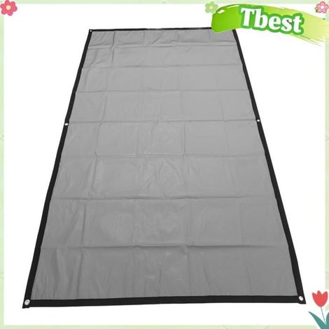 Tbest Écran de projecteur de film Écran de projection de film en PVC video videoprojecteur 100 pouces (87 X 49,2 pouces) (1/5)