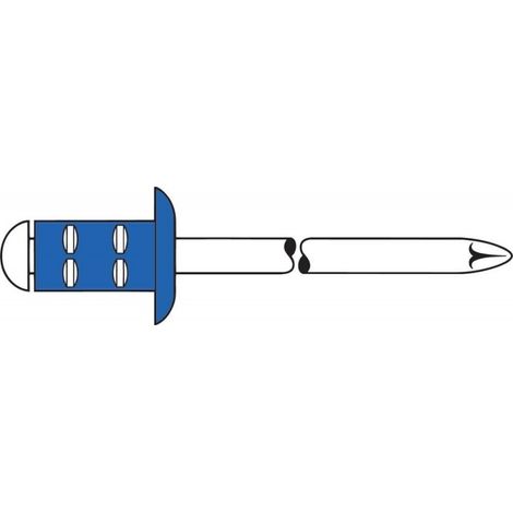 Rivet Acier/Acier4,8x17mm Tête ronde plate Gesipa(Par 500) (1/3)