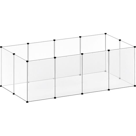 Small Animal Playpen DIY Plastic Pet Fence for Rabbit Hamster Puppy Guinea Run