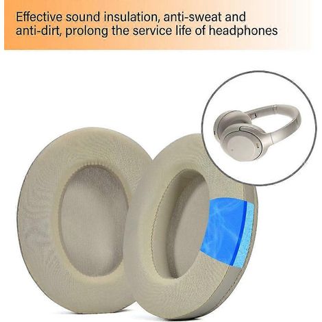 Coussinets d'oreille résistants et durables pour casque WH1000XM3, en mousse anti-transpiration (1/4)