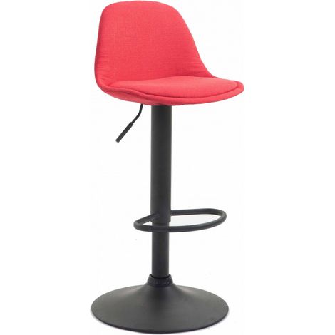 Barhocker Kiel Stoff schwarz rot (1/5)