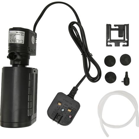 3-in-1-Aquarienfilter für den Innenbereich – 220-V-Tauchpumpe mit biochemischer Filterwatte – Filtration, Zirkulation und Sauerstoffanreicherung