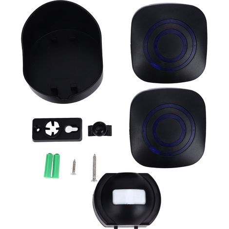 Kabellose Smart-Türklingel, wasserdichte Sicherheitsalarmanlage für Haus und Garten mit 2 Sensoren, 110–240 V (US-Standard) (1/5)