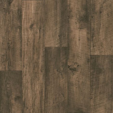 Tarkett – Sol PVC effet parquet chêne brun foncé – Rouleau 3m x 2m – Épaisseur 2,6mm – Isolation phonique 20dB – Traitement polyuréthane
