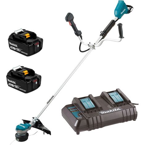 Makita DUR368ACT2-KIT Twin LXT 18v 36v Li-Ion Brushless Brush Cutter 2x 5.0ah (1/4)