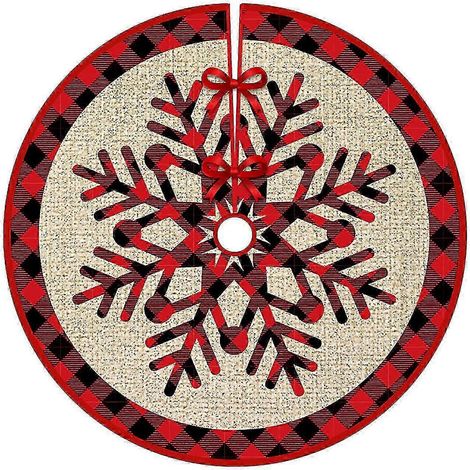 Jupes de sapin imprimées pour la décoration de Noël de la maison (1/5)