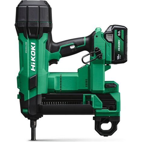 HiKOKI Akku-Betonnagler 18 V Brushless, Trockenbau mit Nägeln bis 40 mm, incl. 2x Akku 5 Ah, Ladegerät, Zubehör, Koffer