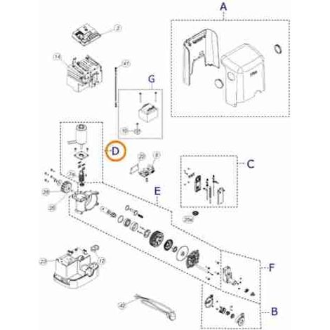 Nice SPMTG10200 - Recambio Grupo motor Filo400 Filo600 Nice Home