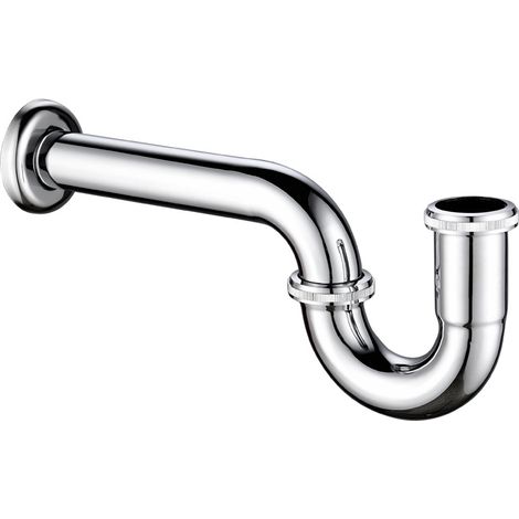 1/4"-Geruchsverschluss, U-förmiges verchromtes Abflussrohr (1/5)