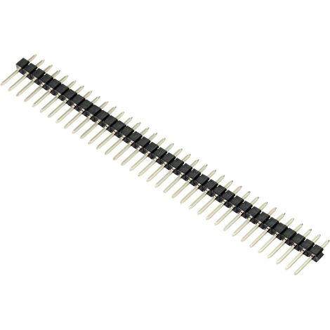 TRU COMPONENTS TC-9556676 Stiftleiste  Rastermaß: 2.54 mm Polzahl Gesamt: 36 Anzahl Reihen: 1 1 St.