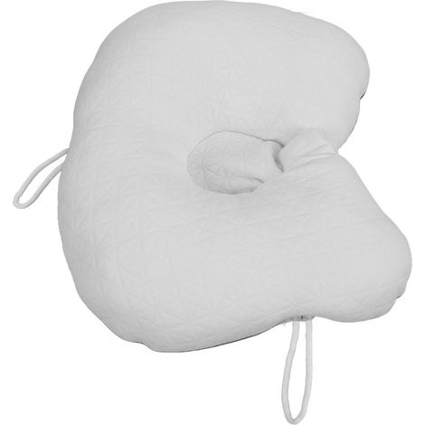 Oreiller de tête pour bébé en forme de U, doux, confortable et respirant, avec cordon de serrage, pour la maison, les voyages et la voiture. (1/5)
