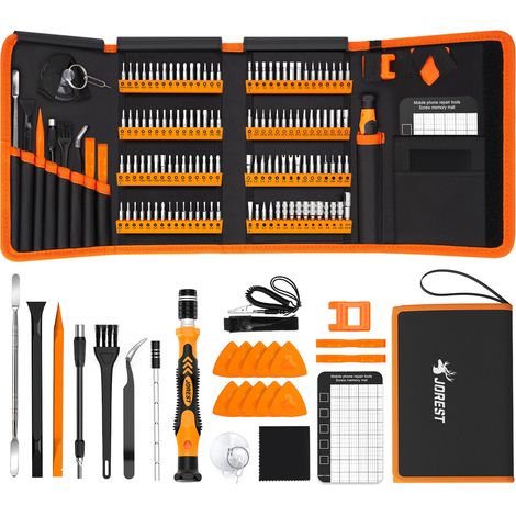 Kit de tournevis de précision, outils de réparation pour appareils électroniques, Laptop, PC, avec bracelet antistatique, pour hommes (1/5)