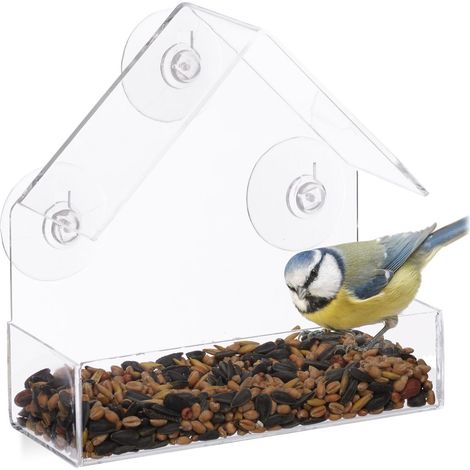 Vogelfutterhaus aus Acryl, Vogelfutterhaus aus Acryl für Haustiere