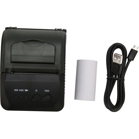Imprimante Bluetooth portable 58 mm, mini imprimante thermique de reçus 2000 mAh, compatible Windows/Android/iOS/Mac 5809DD (1/5)