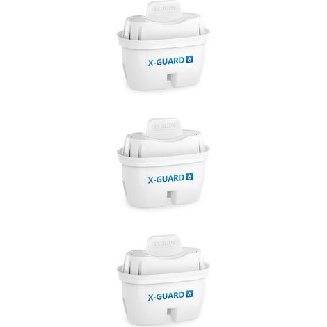 AWP210 Water Cartouches filtrantes de rechange Filtration avancée, paquet de 3, compatibles Philips AWP2814 Water Cartouches , compatibles Brita , réduisent les MICROPLASTIQUES, le CHLORE, le CALCAIRE (1/5)