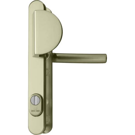 Bricard – Poignée blindée de porte aluminium 250 mm – Entraxe 92 mm – Finition anodisée champagne – Système Flex Light pour installation sécurisée (1/4)