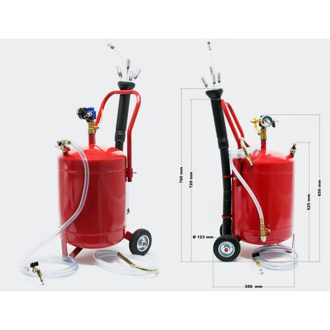 Vidangeur d'huile récupérateur 22 litres par aspiration