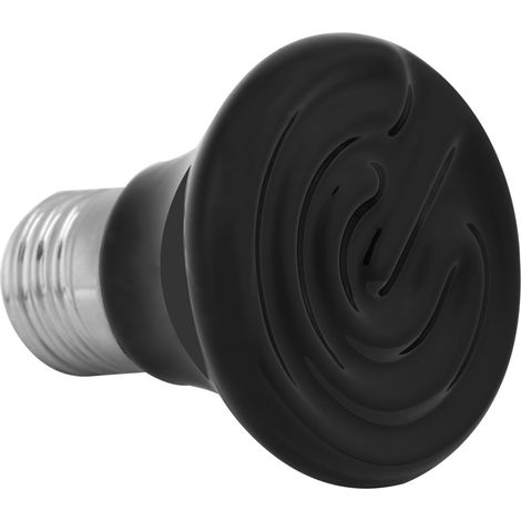 Lampe chauffante infrarouge en céramique 50-100 W pour animaux de compagnie et reptiles (ampoule 100 W). (1/5)