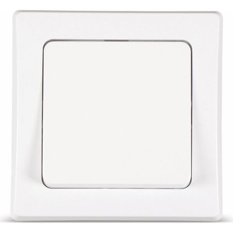 Interrupteur encastré Delphi 230 V, 10 A, blanc