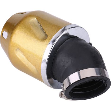 Filtre à air conique 35mm forme balle pour moto scooter quad dirt bike doré (1/4)