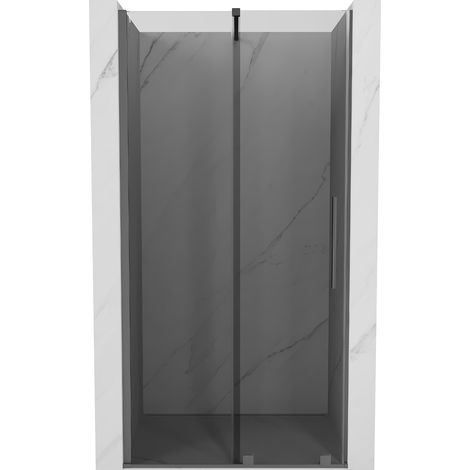 Mexen Velar puerta de ducha corredera 100 cm, grafito, metal de cañón - 871-100-000-41-95 (1/5)
