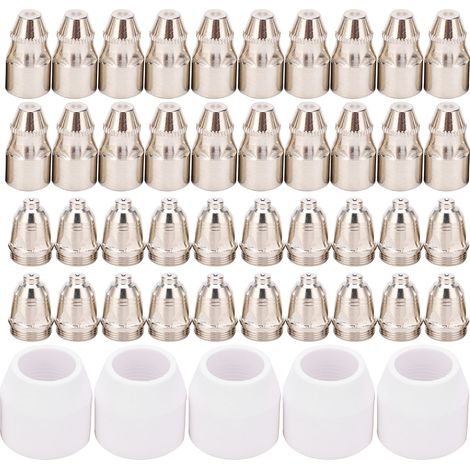 Kit d'accessoires plasma P80 : 45 pièces incluant électrodes, buses céramiques pour machine de découpe (1/5)