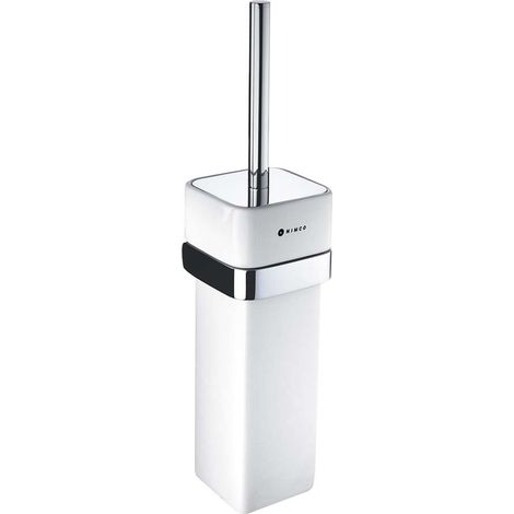 Nimco Kibo - Toilettenbürstengarnitur, Wandmontage, weiß / chrom Ki 14094K-26
