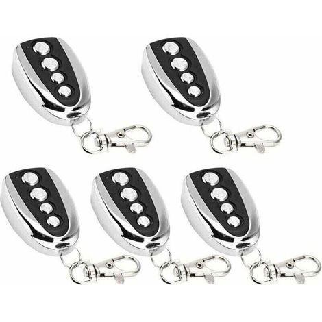 Confezione da 5 telecomandi per porte da garage elettriche XU 433 MHz per clonazione cancelli, clonazione porte da garage, clonazione elettrica universale (5 pezzi) - KZQ (1/4)