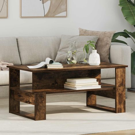 Couchtisch Geräucherte Eiche 90 x 50 x 40 cm Holzwerkstoff