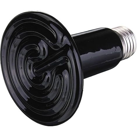 200W 220V Ceramic Heat Bulb Infrared Emitter Animal Reptile Heating Lamp Black (1/5)