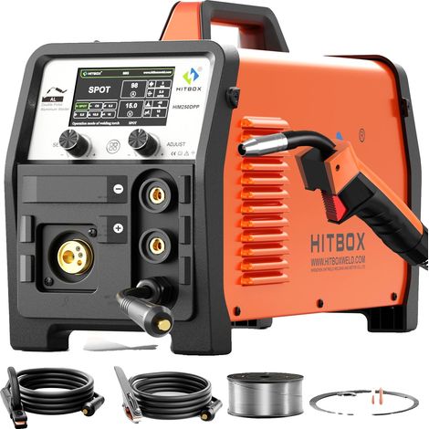 Saldatrice, funzionalità multi-processo, display a LED, HIM250 DPP (1/5)
