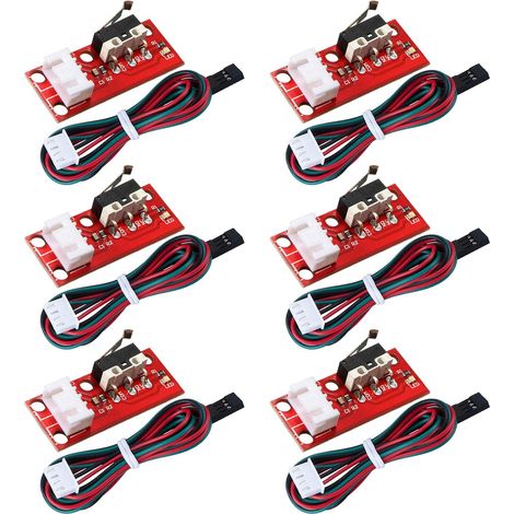 6-teiliger mechanischer Endanschlag-Endschalter für RepRap Prusa Mendel CNC Arduino Mega 2560 RAMPS 1.4 3D-Drucker