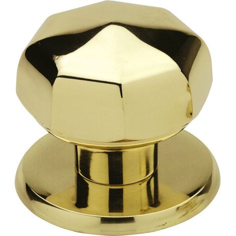 POMOLO OTTONE OTTAGONALE 70 MM LUCIDO VERNIC- BENINI- 2,0 pz