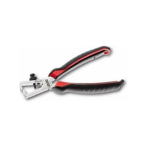 Usag U01470150 147 AX Pinza spellafili Regolazione profondita' Impugnature ergonomiche bimateriali Cerniera forgiata colore Nero Cromo Rosso
