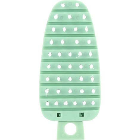 Cepillo de Verduras PP/PE, cerdas suaves 1,3 cm y diseño ergonómico 13,7x6 cm con agujero para colgar – Ideal para limpiar frutas y vajilla en el hogar (1/5)