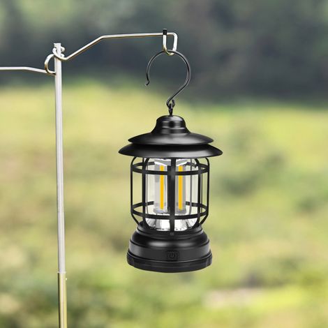 Lampe de secours portable suspendue COB pour camping, boîte noire, 1 lampe LED (1/5)