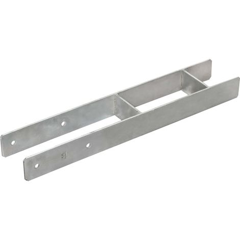 Maison Exclusive - Picchetti per Recinzione 6 pz Argento 10x6x60cm Acciaio Zincato