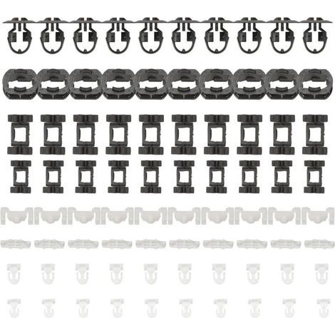 Set di 80 clip di montaggio per minigonne laterali Mercedes CLK C208 A208, codici di installazione OEM: A0029883881, A0029883981, A0099884178, A0099884378, A0109887278 (1/5)