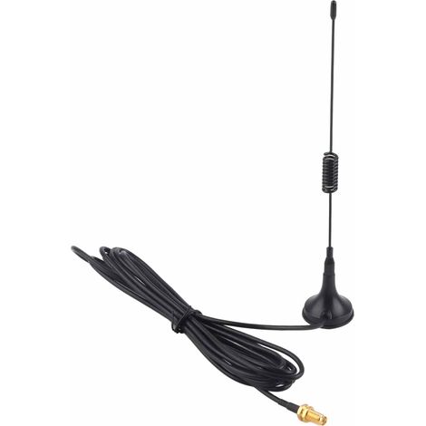 Antenne radio mobile pour véhicule à gain élevé 433 MHz, connecteur SMA femelle et câble à base magnétique (1/5)