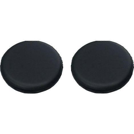 Lot de 2 coussins pour tabouret de bar de 34 à 35 cm, imperméables et noirs. (1/5)