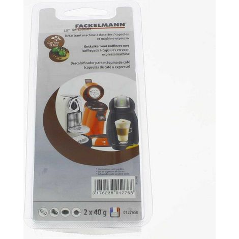 Détartrant cafetière dosettes, capsules et expresso 2 x 40g F0127650 F0127650 pour Cafetière - Expresso broyeur
