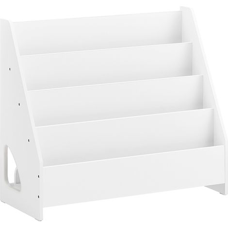 SoBuy Kids Book Shelf 4 Shelves White 70x30x60cm Modern KMB32-K-W (1/5)