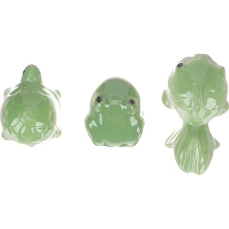 Lot De 6 Boules Flottantes en Céramique pour Aquarium, Statues De Tortues Flottantes, Décorations pour Aquarium, Fournitures pour Aquarium, Décorations pour Poissons en Céramique (1/5)